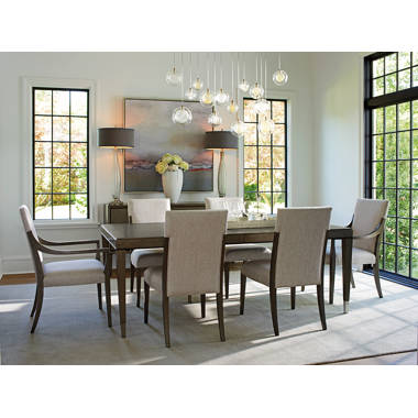 Mercury Row Mukai 6 Piece Solid Wood Top Sled Dining Set Reviews Wayfair